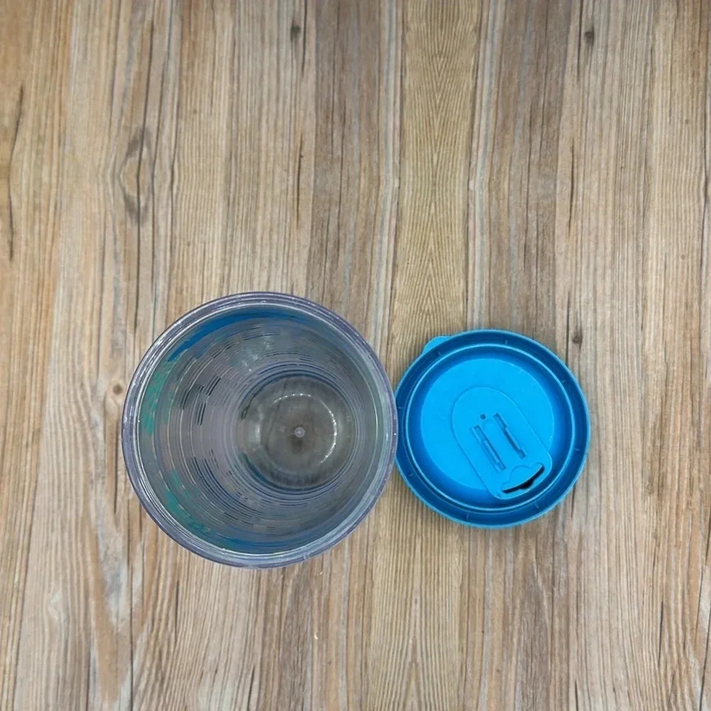 blue & green floral 16oz Tervis tumbler